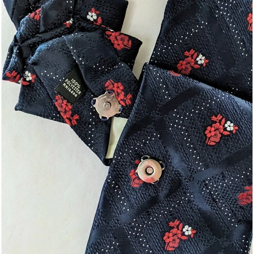 Ogsplosh Navy Ascot - Ethical Fashion - Vintage Ascot Scarf - NEW